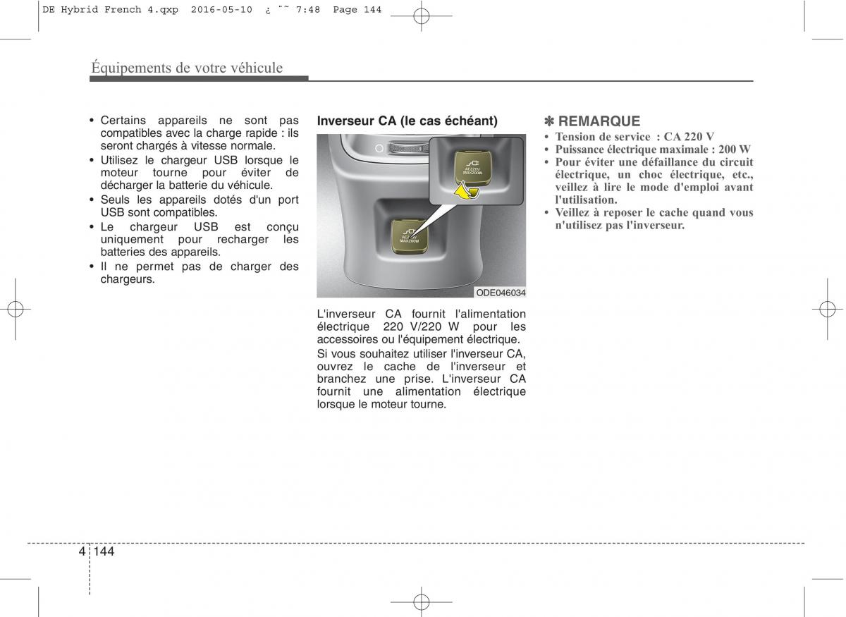 KIA Niro manuel du proprietaire / page 245