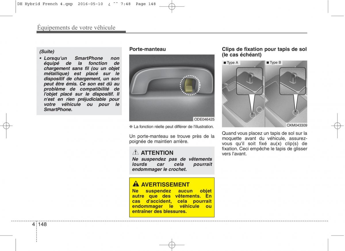 KIA Niro manuel du proprietaire / page 249