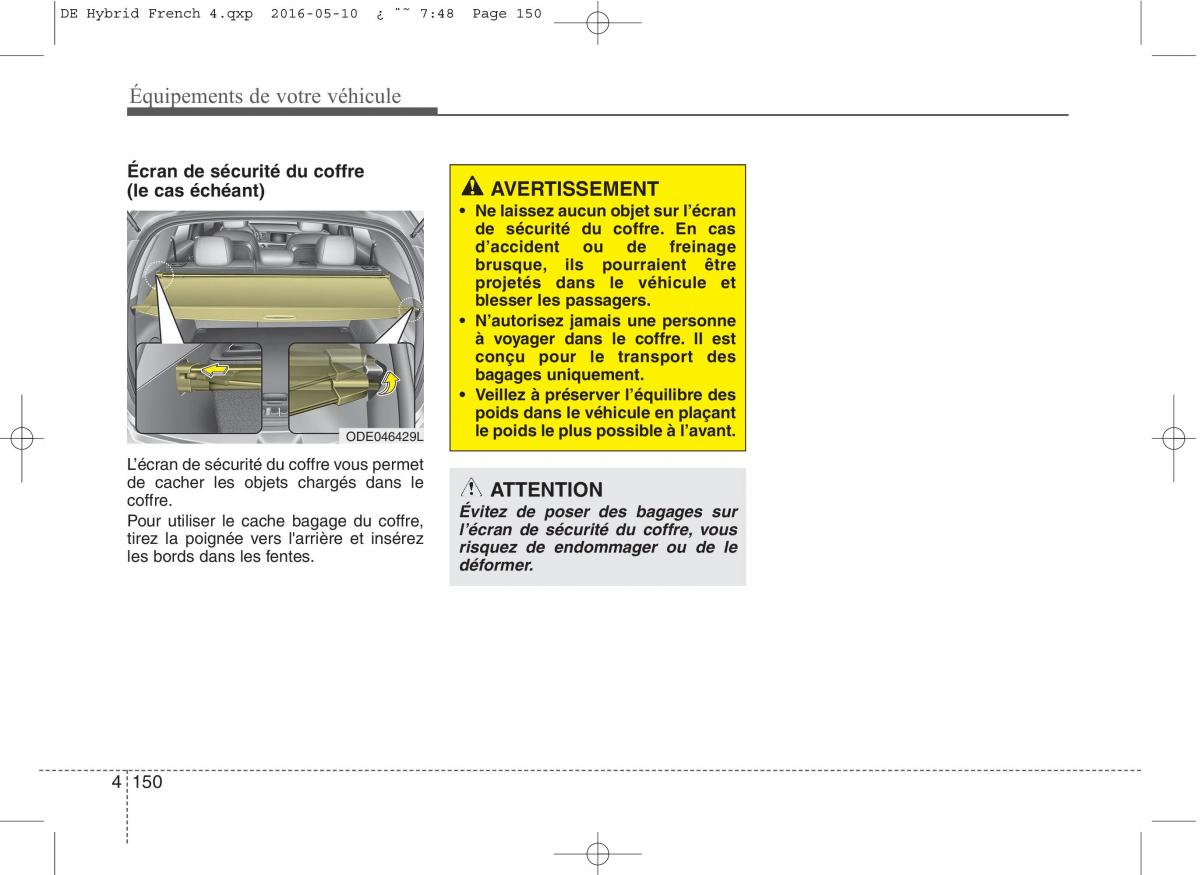 KIA Niro manuel du proprietaire / page 251