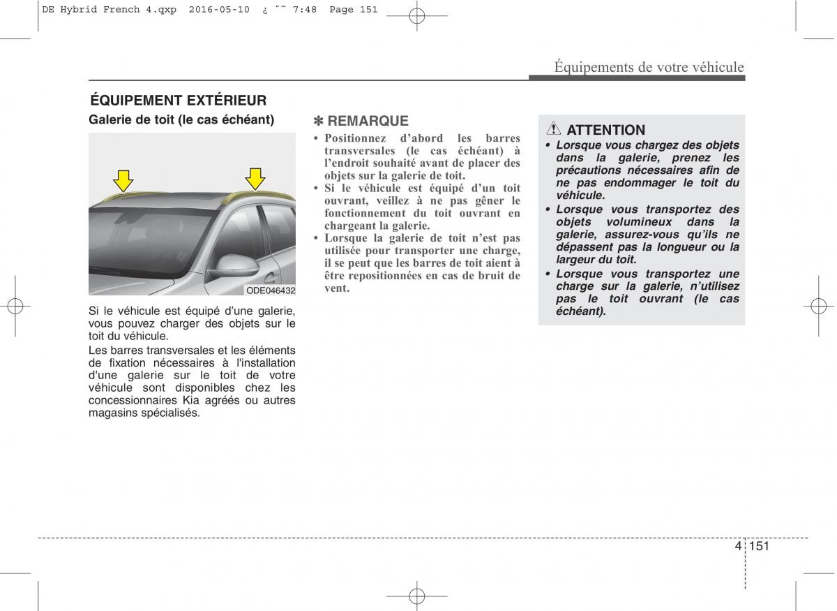 KIA Niro manuel du proprietaire / page 252