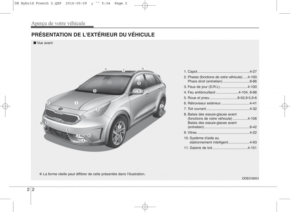 KIA Niro manuel du proprietaire / page 27