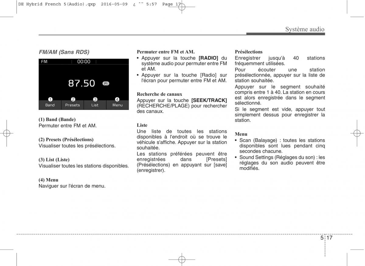 KIA Niro manuel du proprietaire / page 270