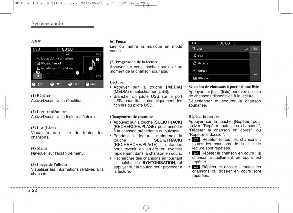 KIA Niro manuel du proprietaire / page 275