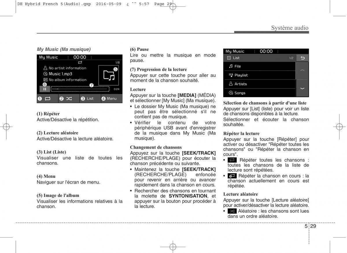 KIA Niro manuel du proprietaire / page 282