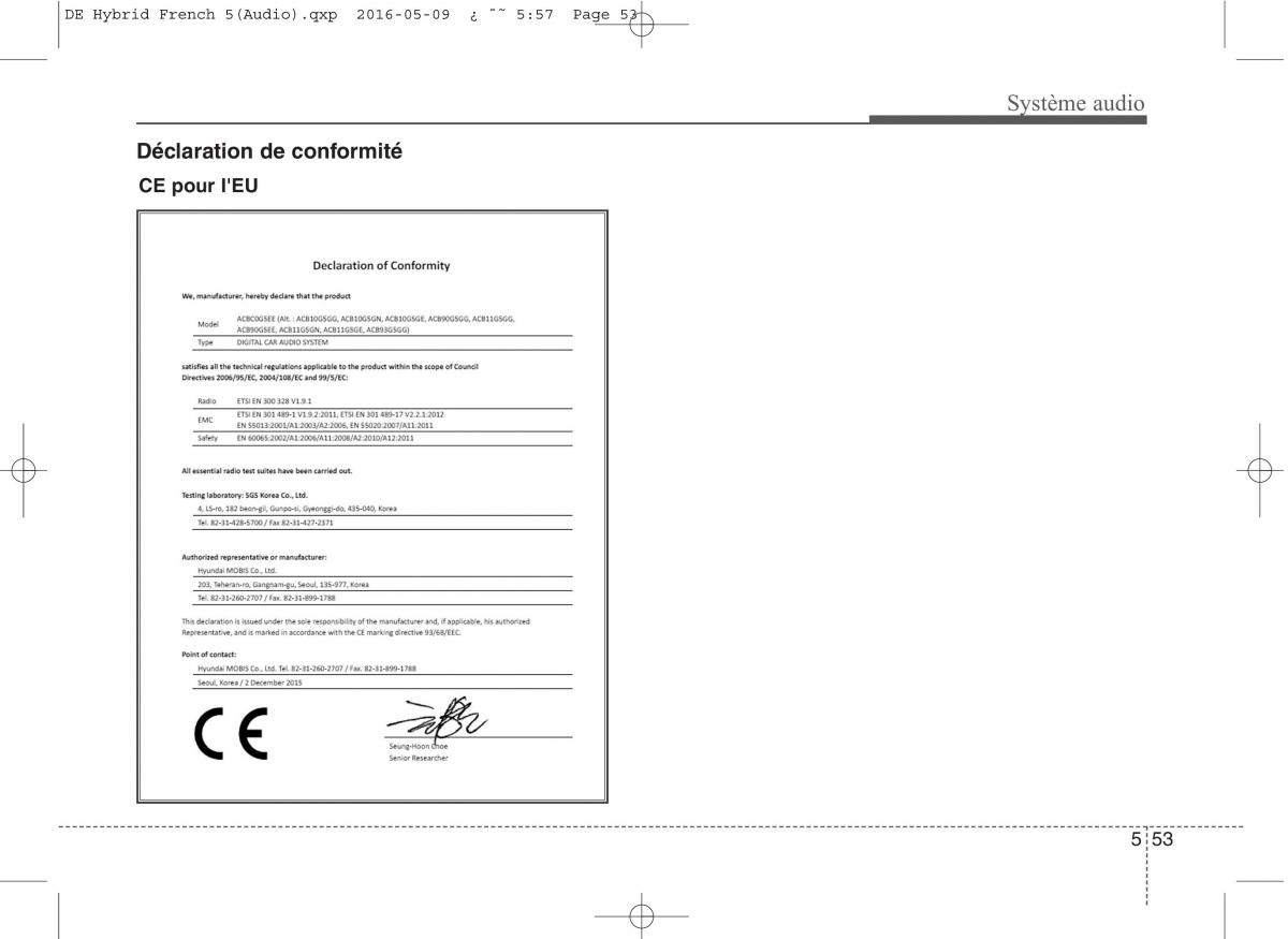 KIA Niro manuel du proprietaire / page 306