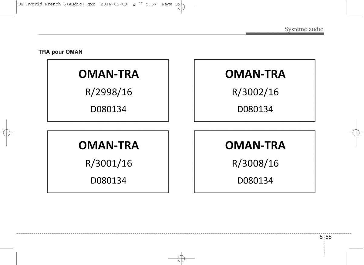 KIA Niro manuel du proprietaire / page 308