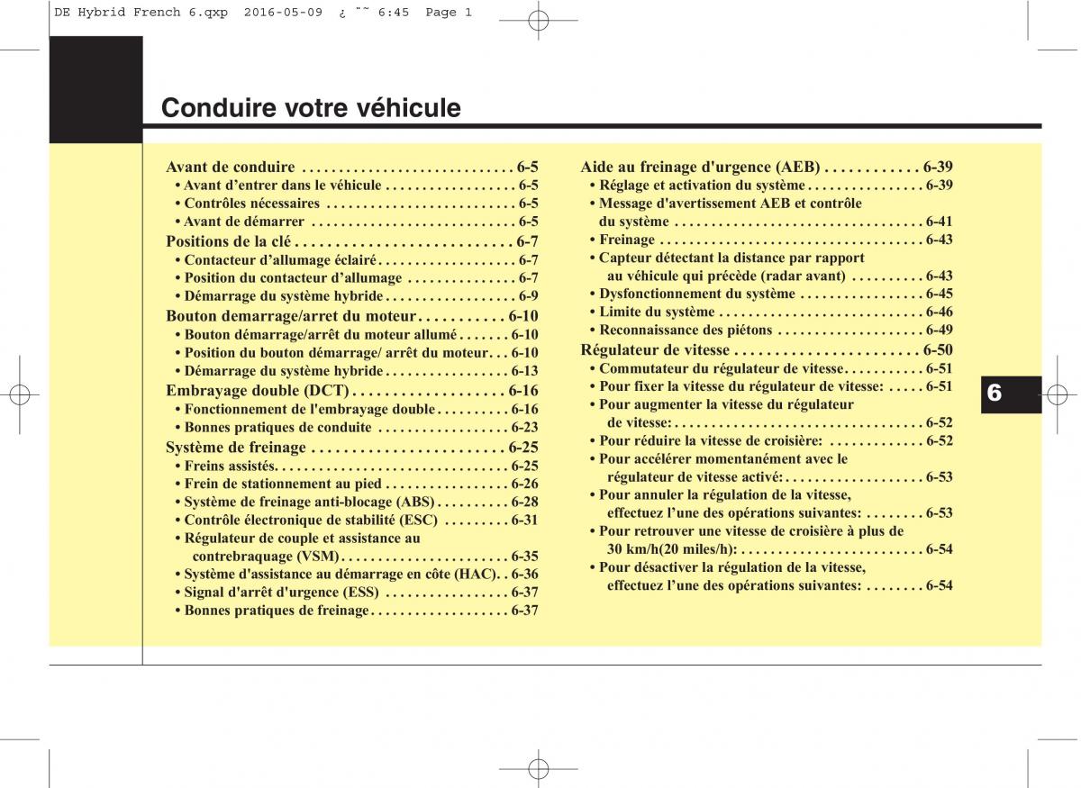 KIA Niro manuel du proprietaire / page 309