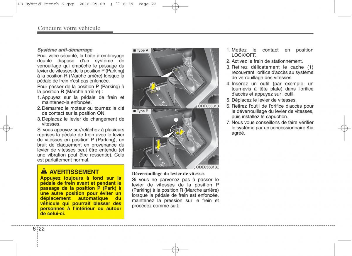 KIA Niro manuel du proprietaire / page 330