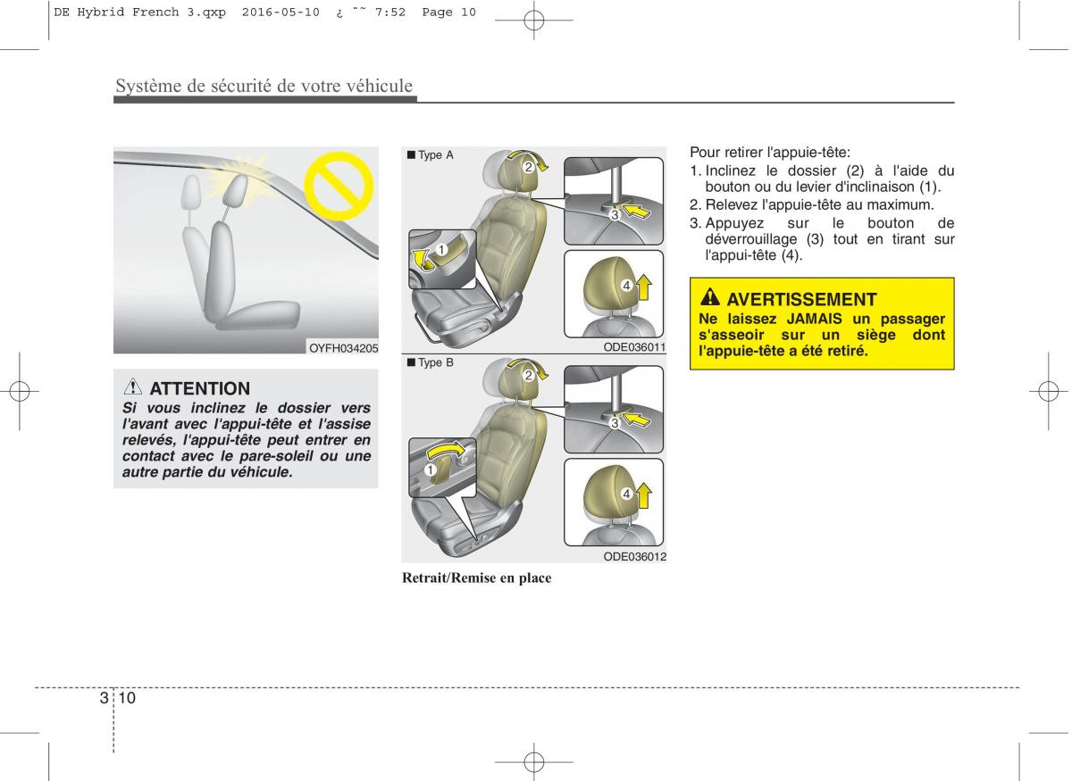 KIA Niro manuel du proprietaire / page 41