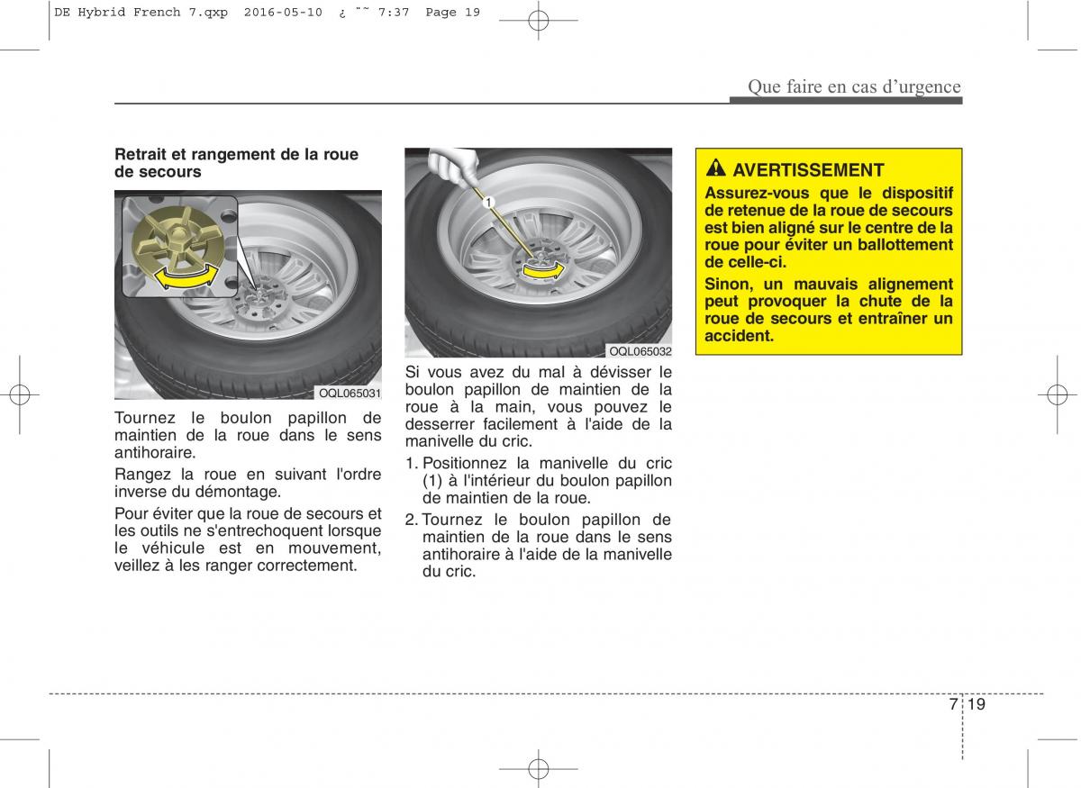 KIA Niro manuel du proprietaire / page 429