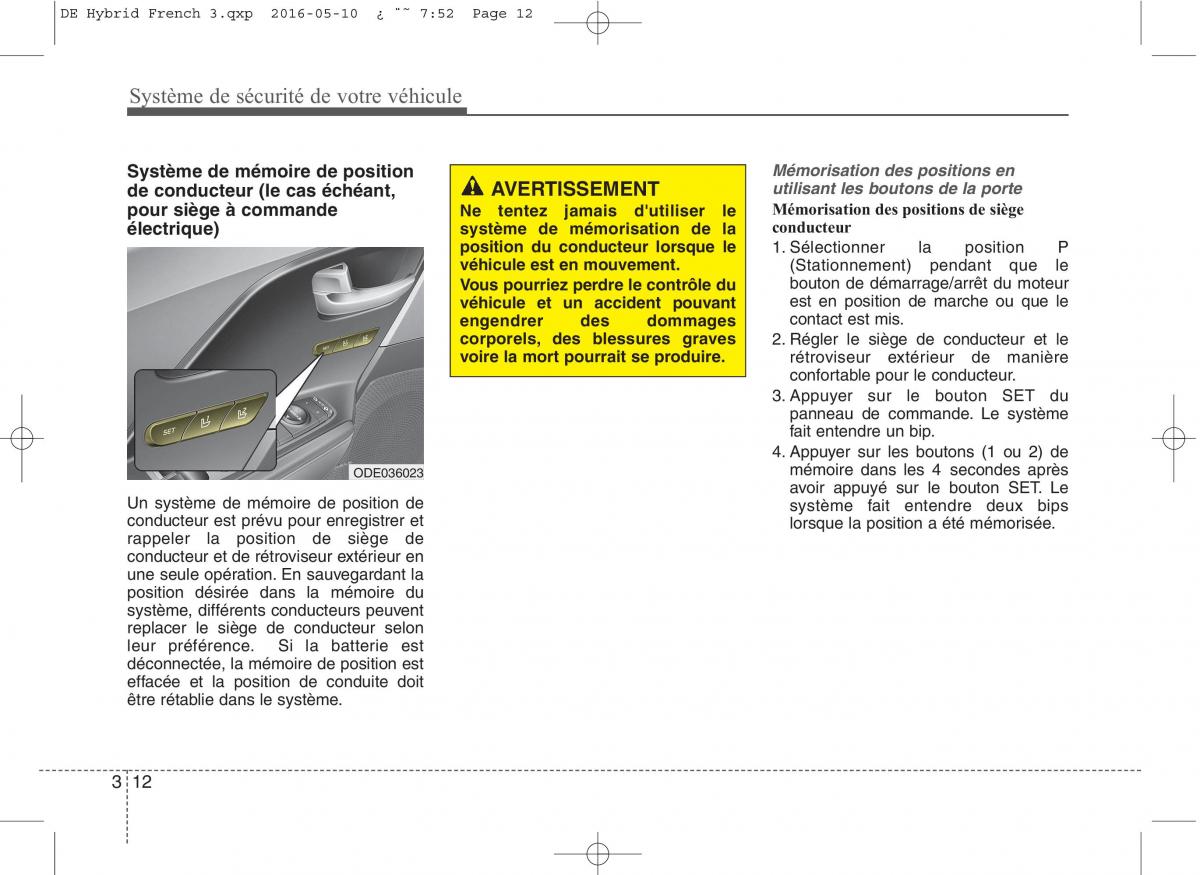 KIA Niro manuel du proprietaire / page 43