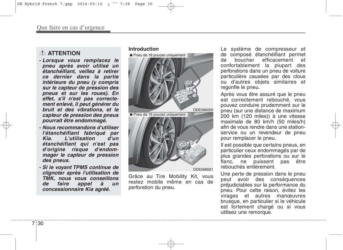 KIA Niro manuel du proprietaire / page 440