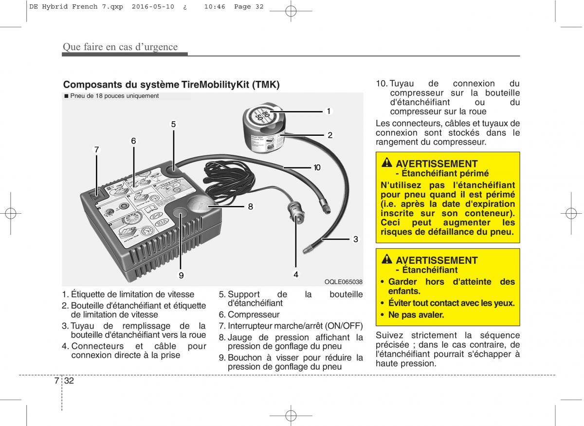 KIA Niro manuel du proprietaire / page 442