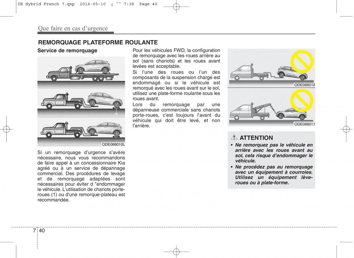 KIA Niro manuel du proprietaire / page 450