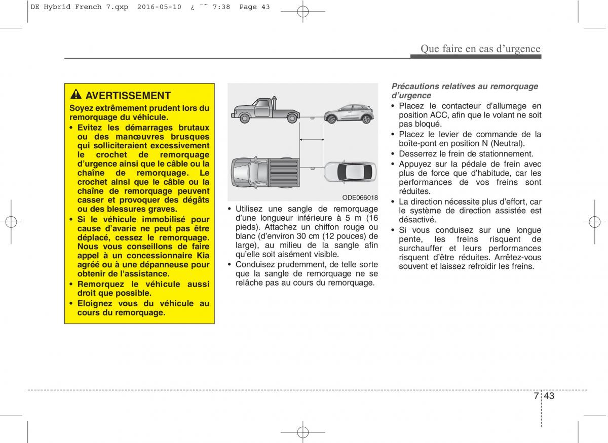 KIA Niro manuel du proprietaire / page 453