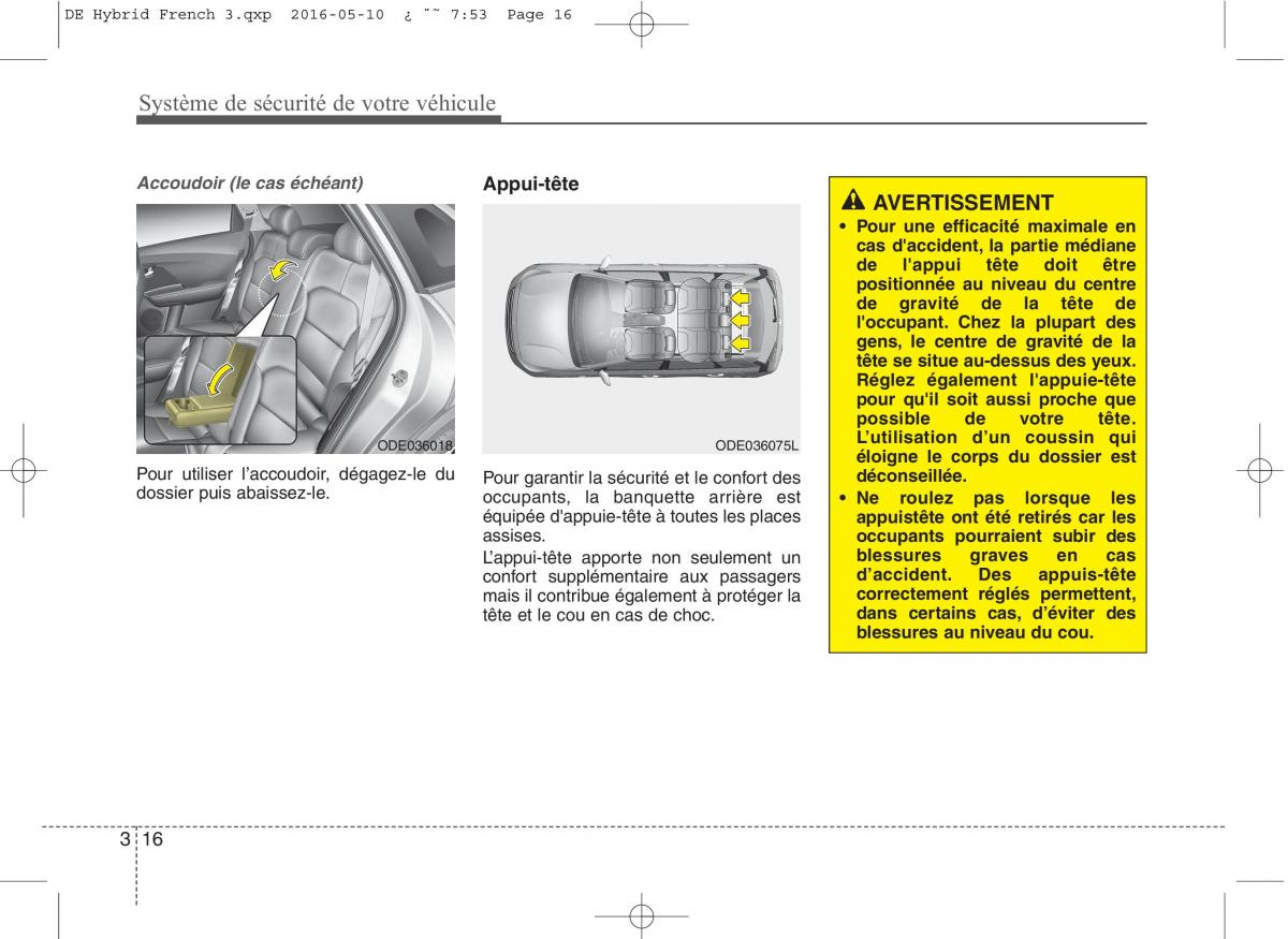 KIA Niro manuel du proprietaire / page 47