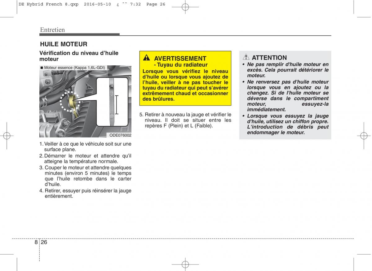 KIA Niro manuel du proprietaire / page 481