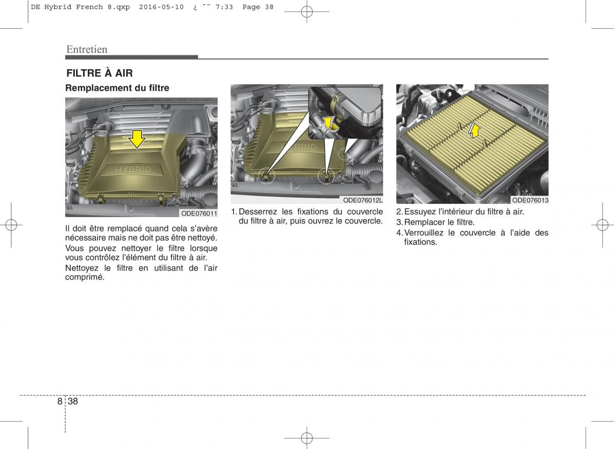 KIA Niro manuel du proprietaire / page 493