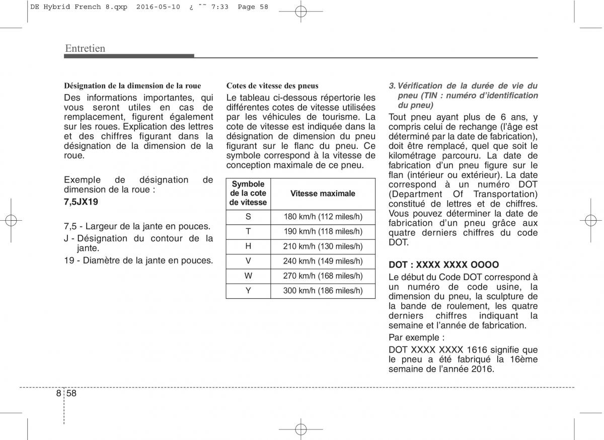 KIA Niro manuel du proprietaire / page 513