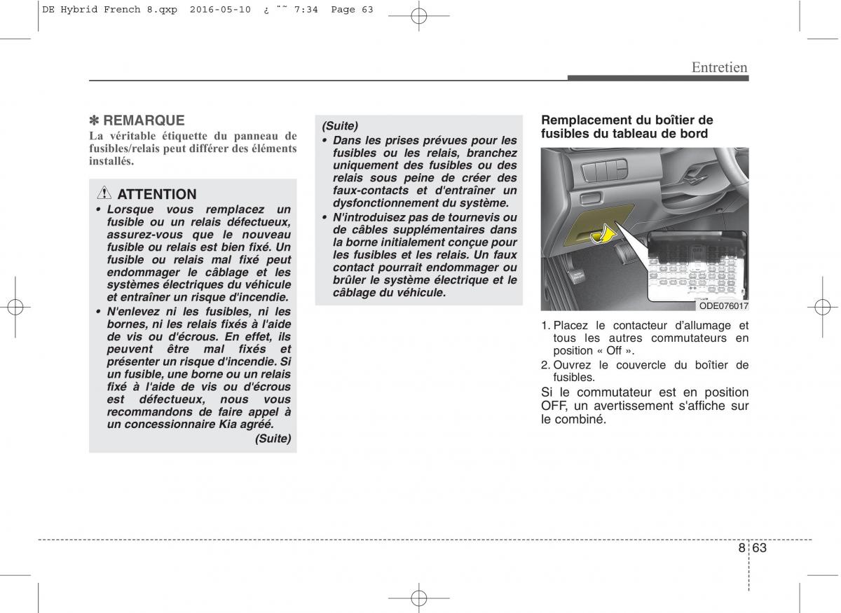 KIA Niro manuel du proprietaire / page 518