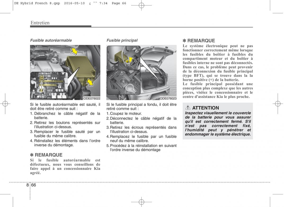 KIA Niro manuel du proprietaire / page 521