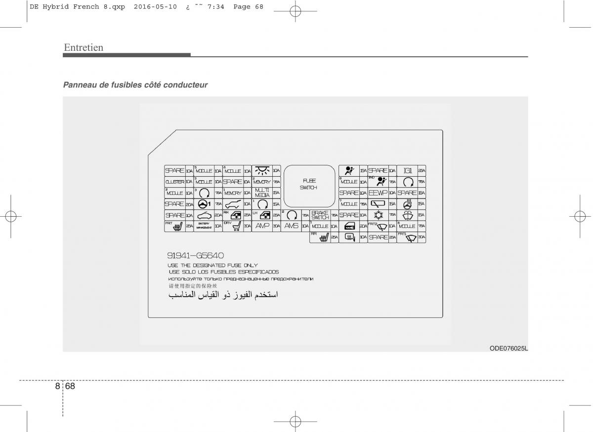 KIA Niro manuel du proprietaire / page 523