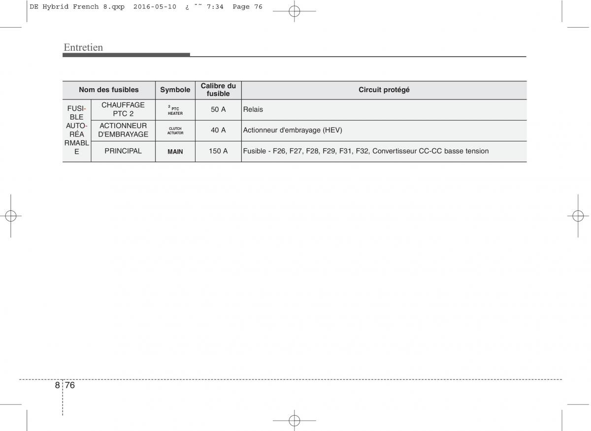 KIA Niro manuel du proprietaire / page 531