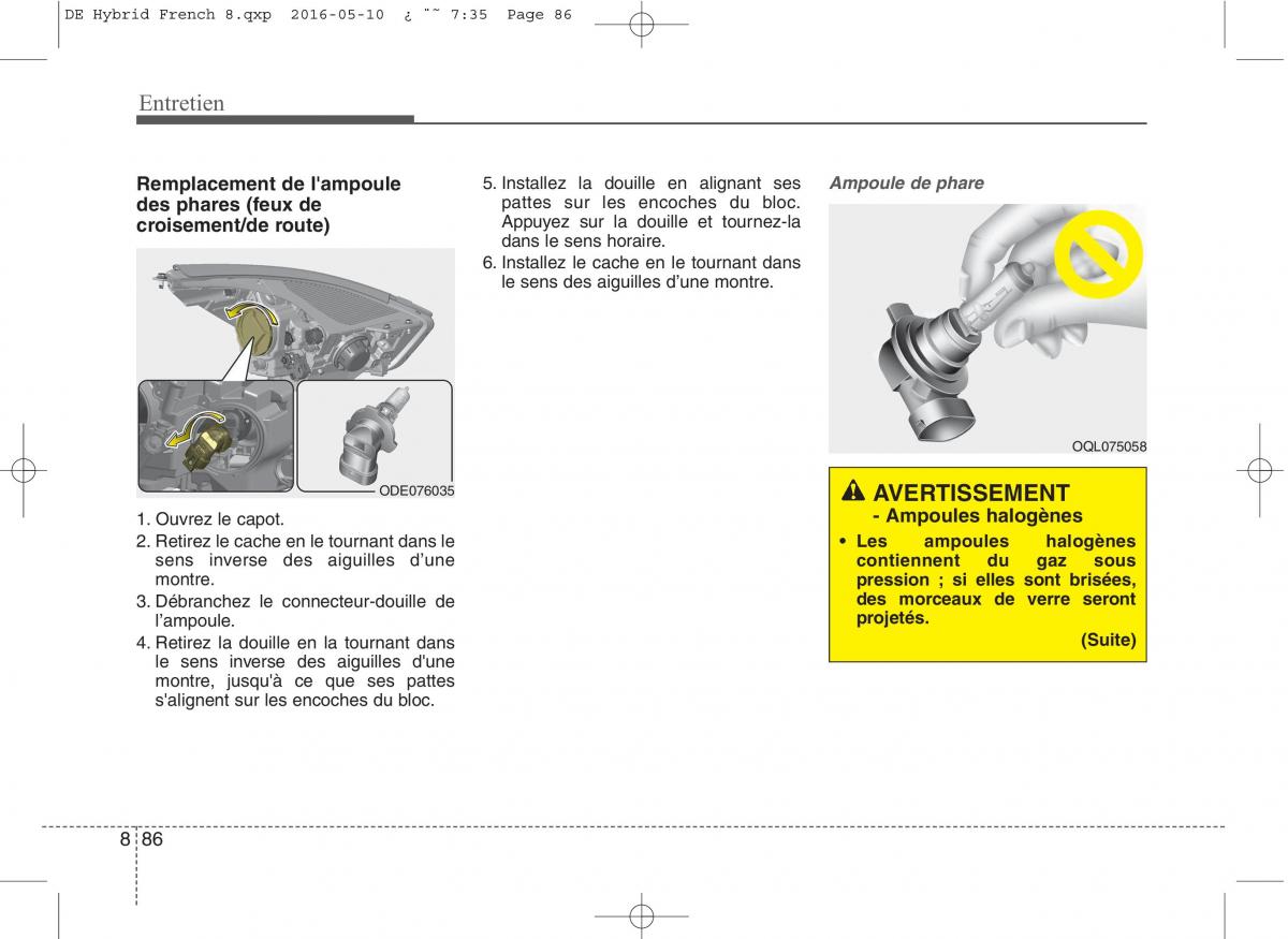 KIA Niro manuel du proprietaire / page 541