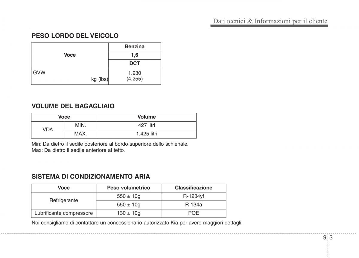 KIA Niro manuale del proprietario / page 569