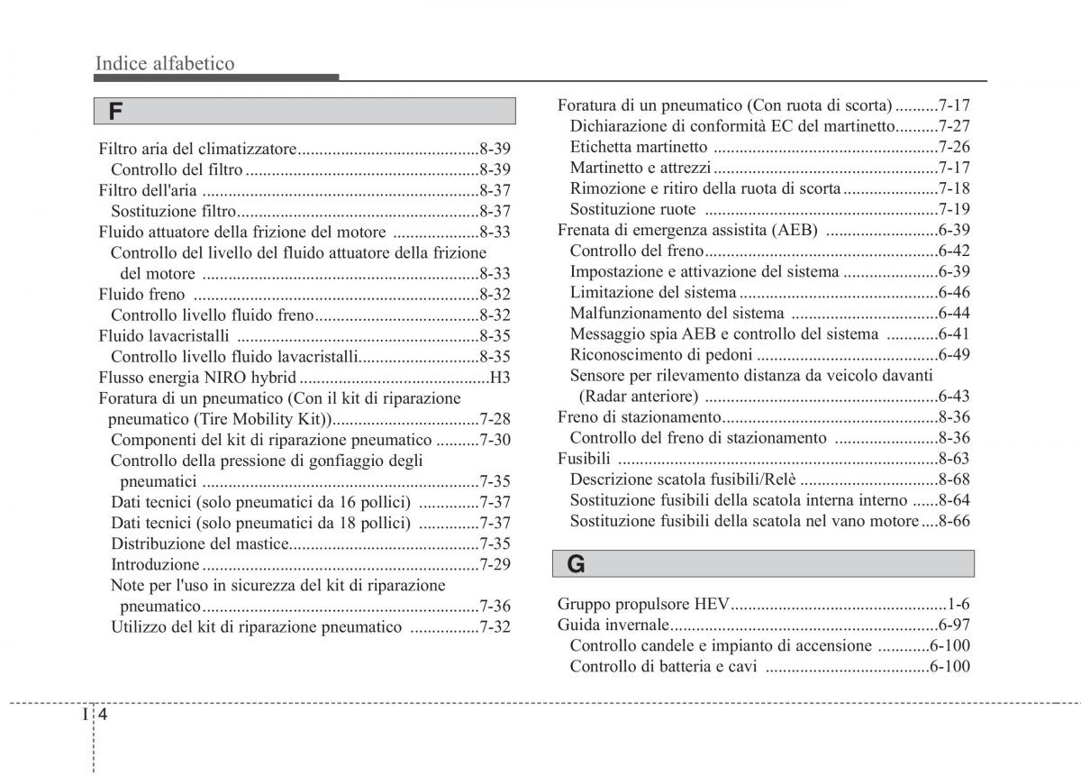 KIA Niro manuale del proprietario / page 581