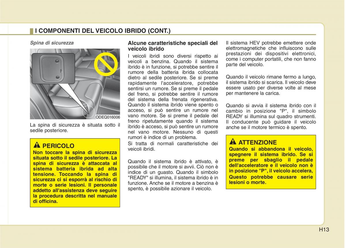 KIA Niro manuale del proprietario / page 16