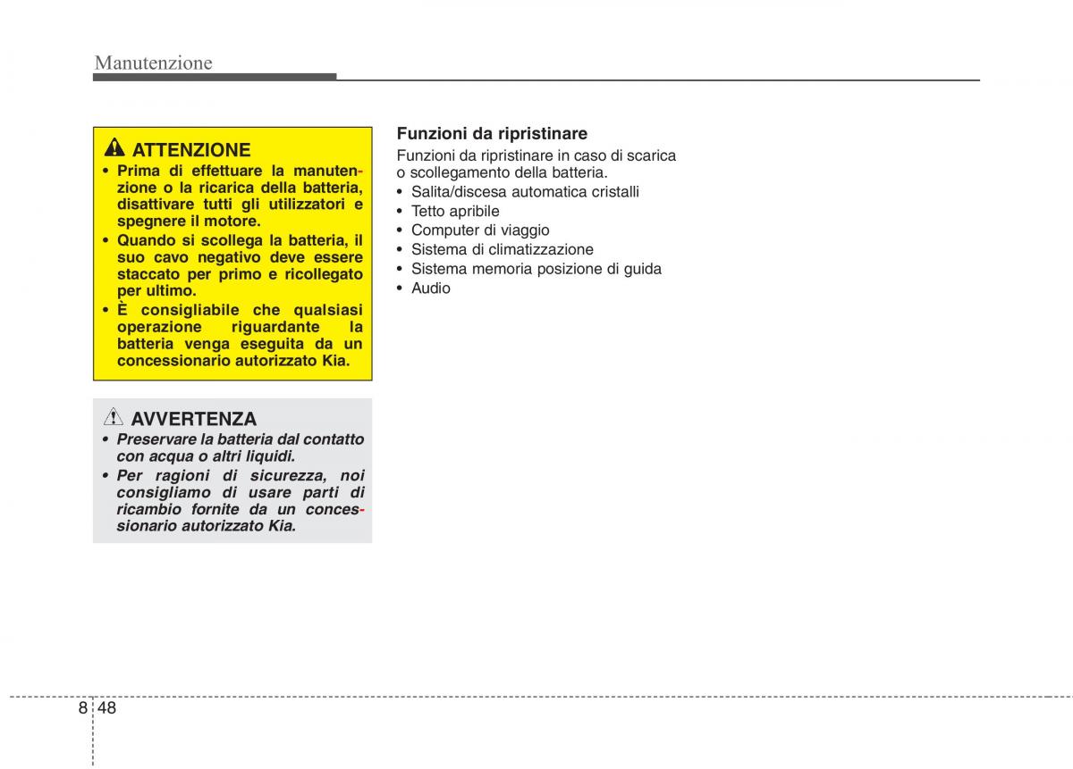 KIA Niro manuale del proprietario / page 502