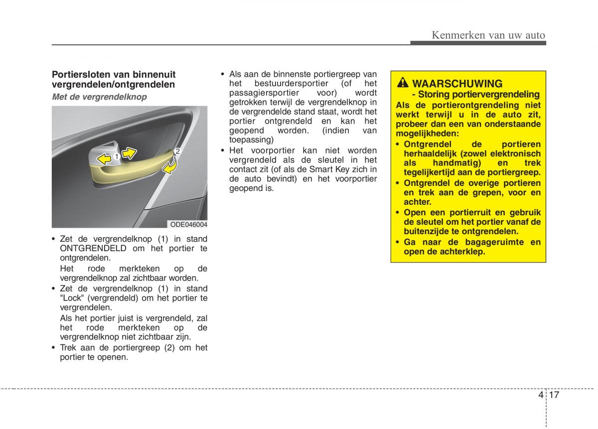 KIA Niro handleiding / page 124