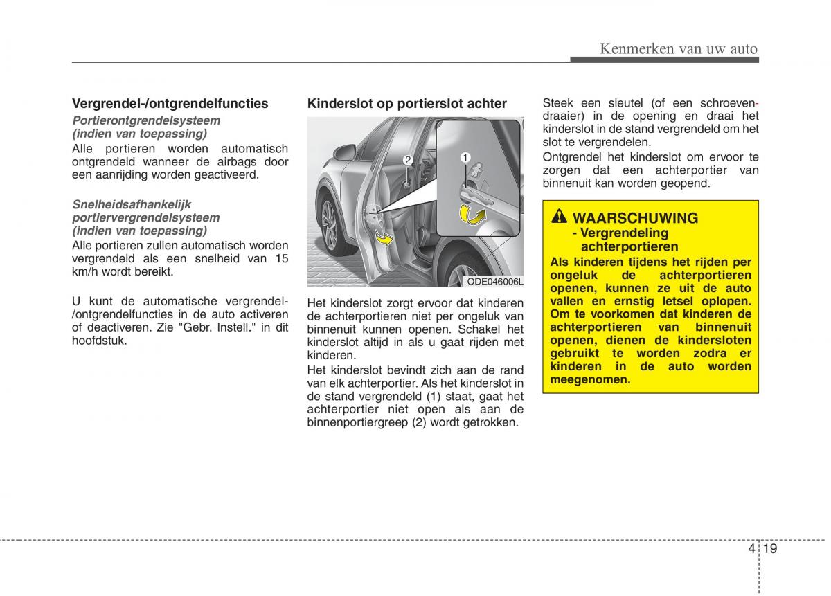 KIA Niro handleiding / page 126