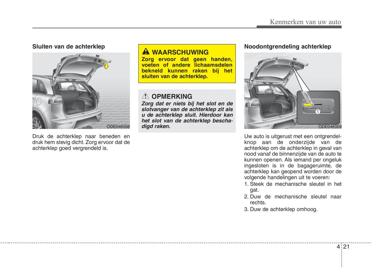 KIA Niro handleiding / page 128