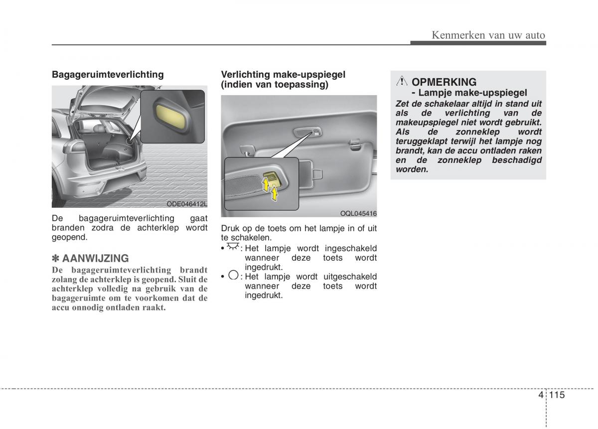 KIA Niro handleiding / page 222