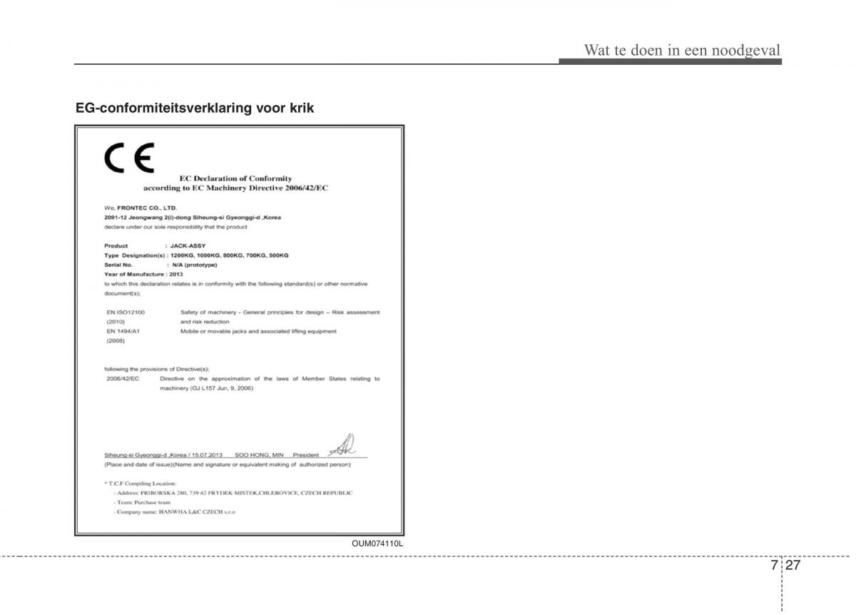 KIA Niro handleiding / page 449