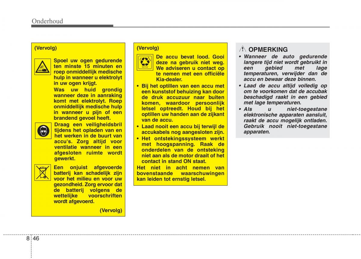 KIA Niro handleiding / page 512