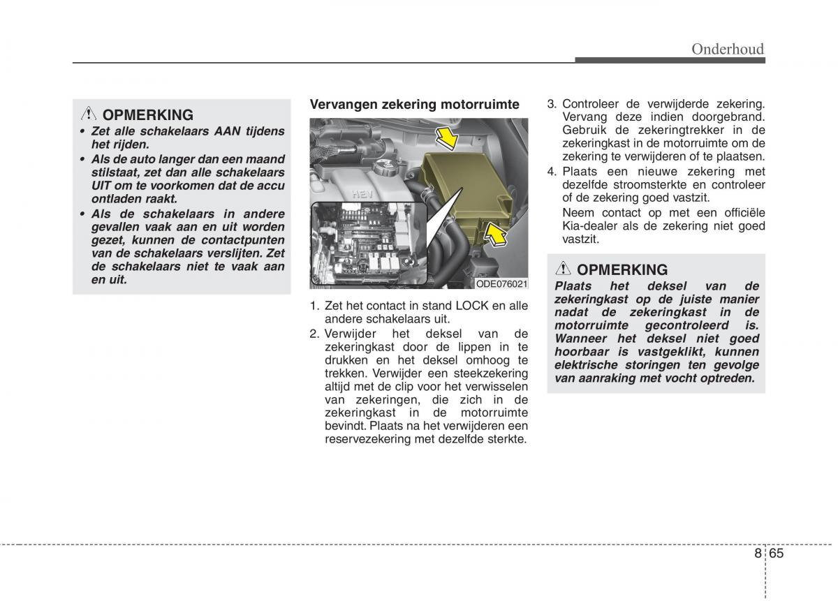 KIA Niro handleiding / page 531