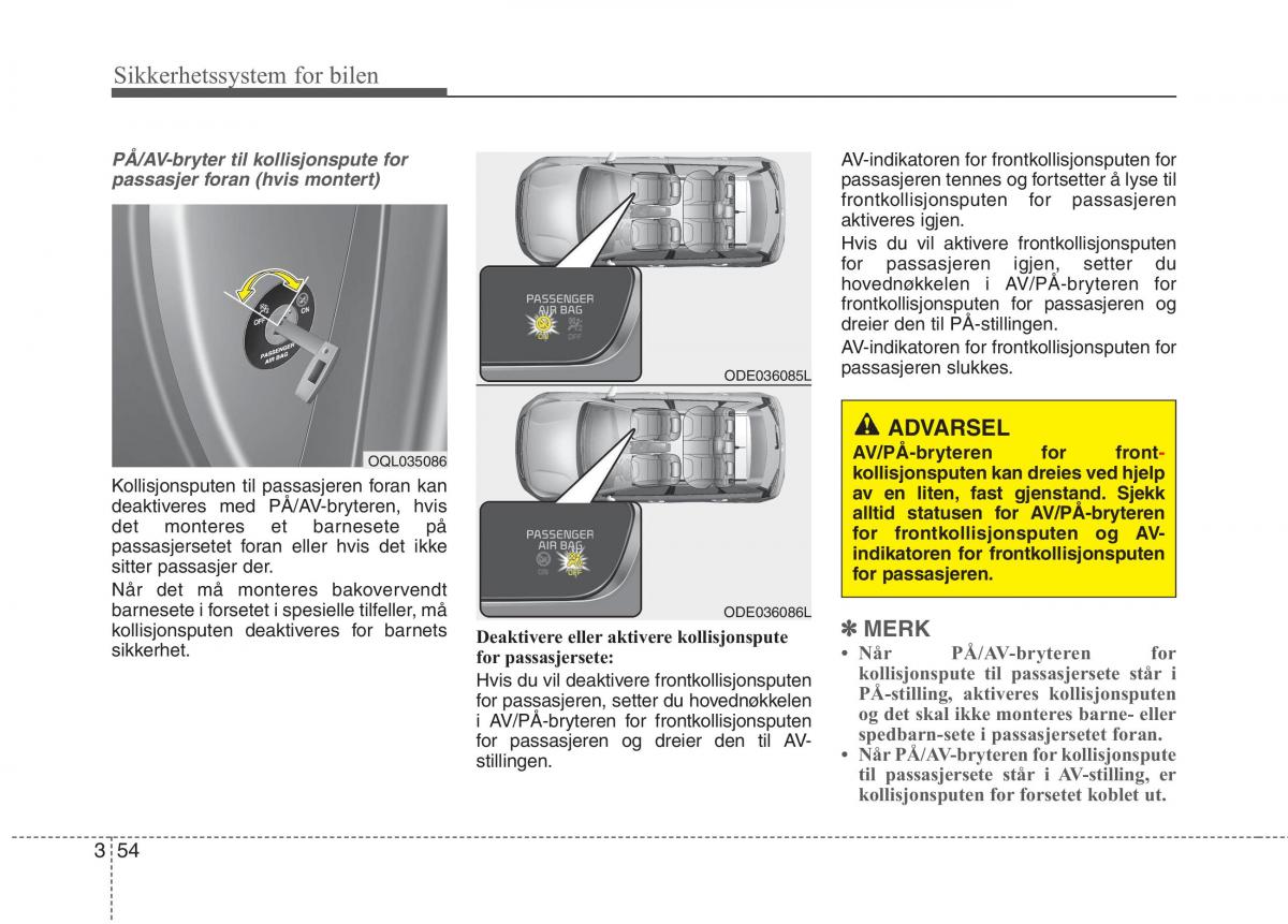 KIA Niro bruksanvisningen / page 85