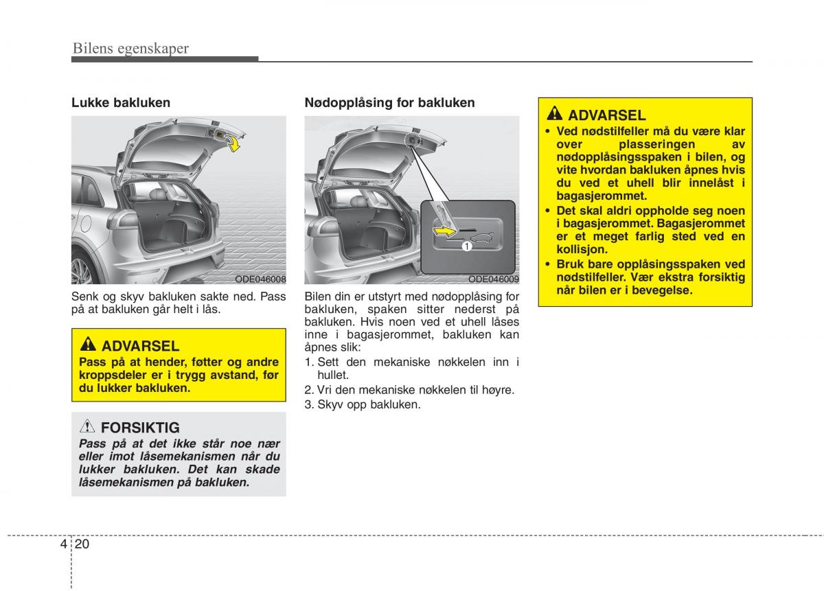 KIA Niro bruksanvisningen / page 115