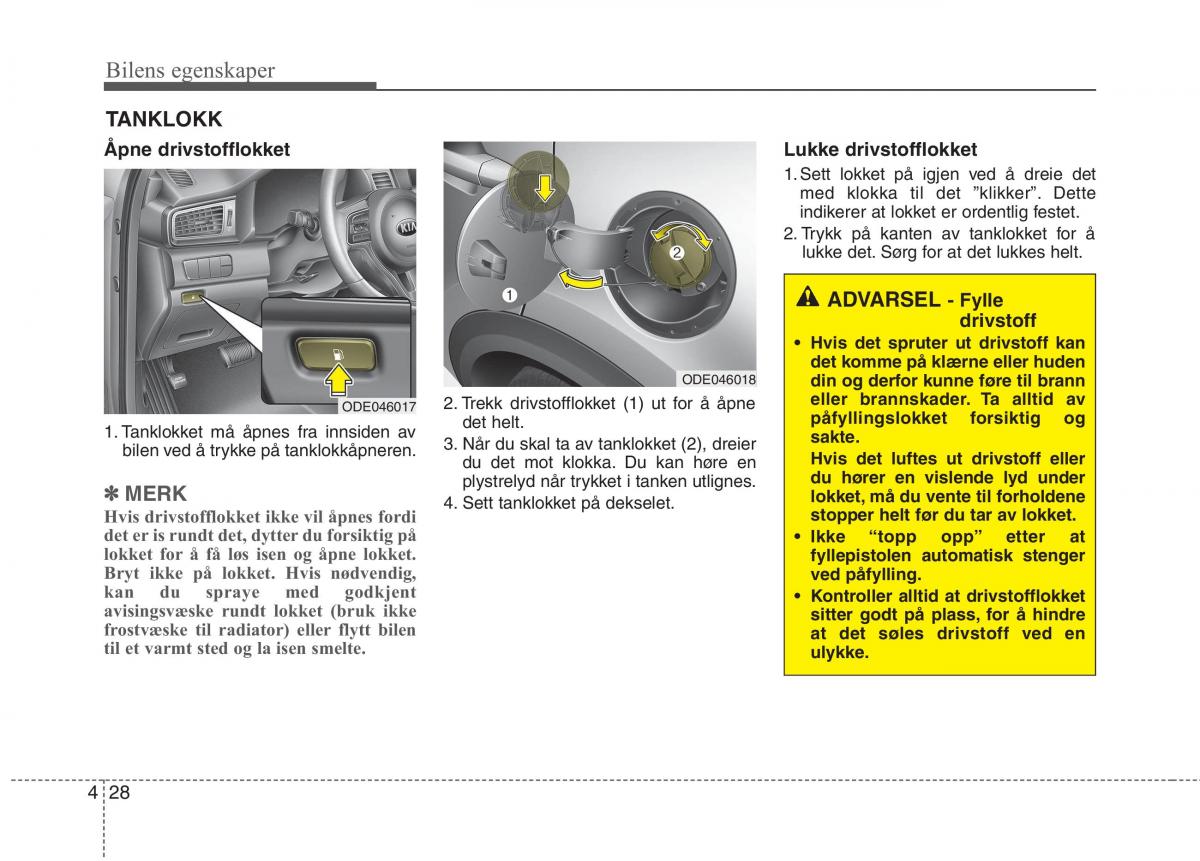 KIA Niro bruksanvisningen / page 123