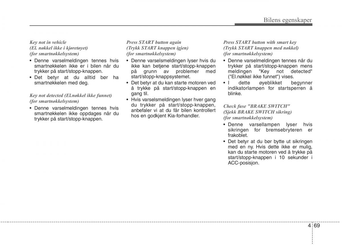 KIA Niro bruksanvisningen / page 164