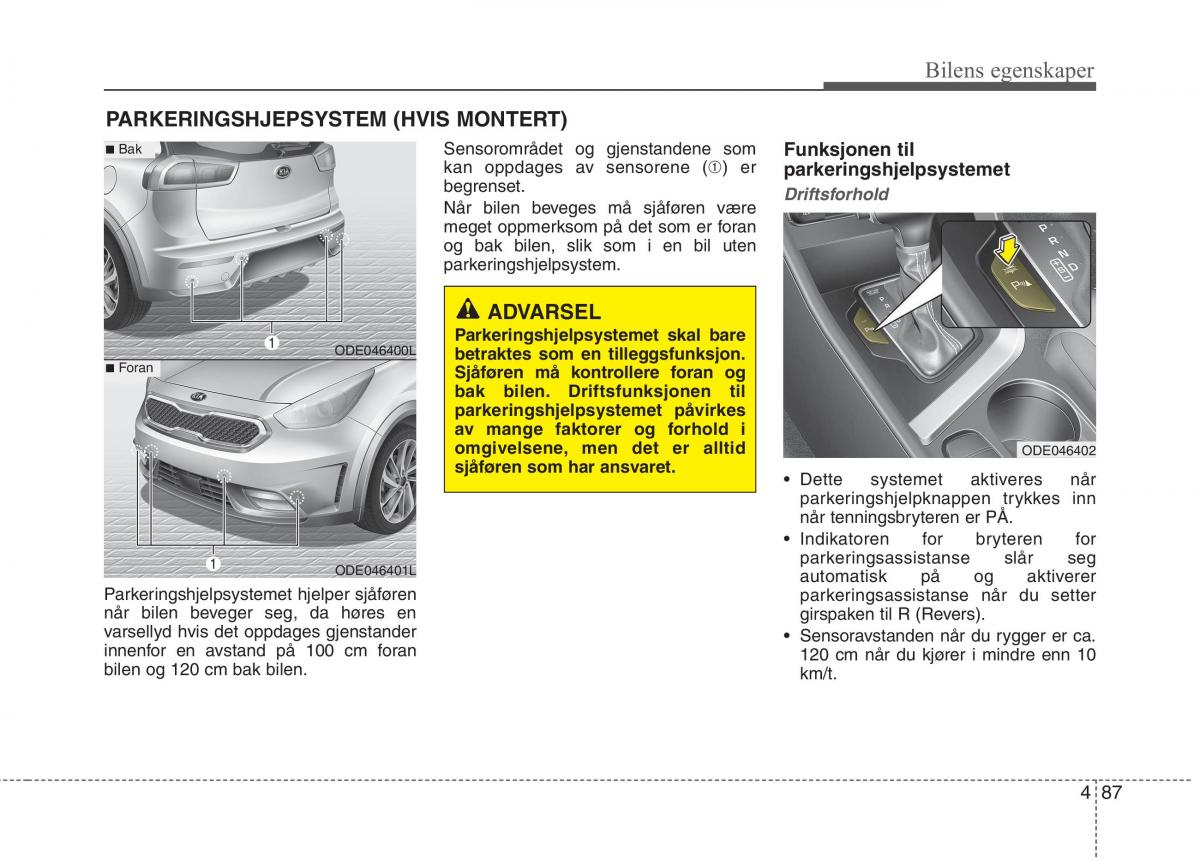 KIA Niro bruksanvisningen / page 182