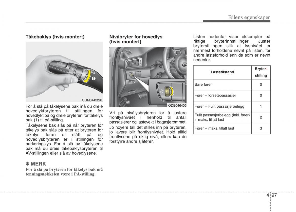 KIA Niro bruksanvisningen / page 192