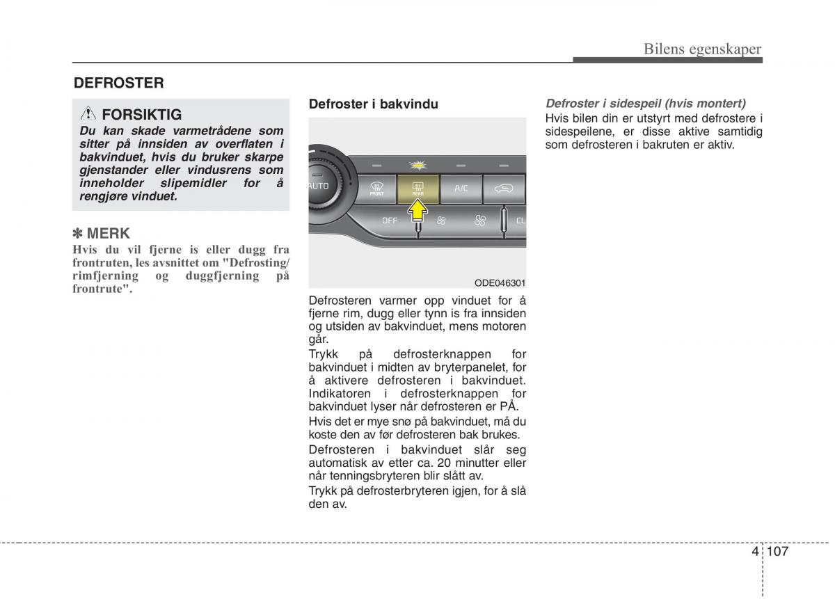 KIA Niro bruksanvisningen / page 202