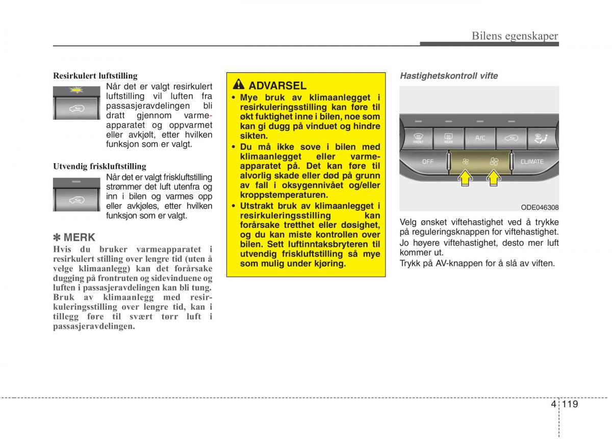 KIA Niro bruksanvisningen / page 214