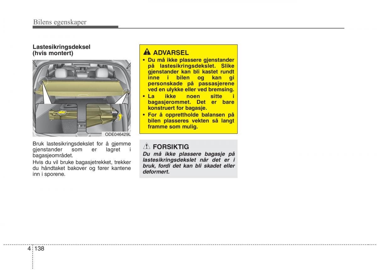 KIA Niro bruksanvisningen / page 233