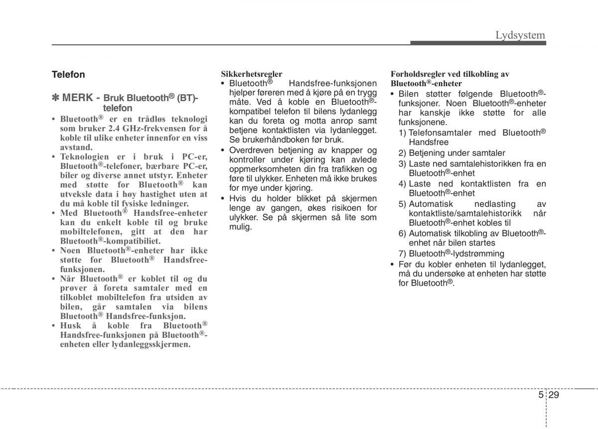 KIA Niro bruksanvisningen / page 264