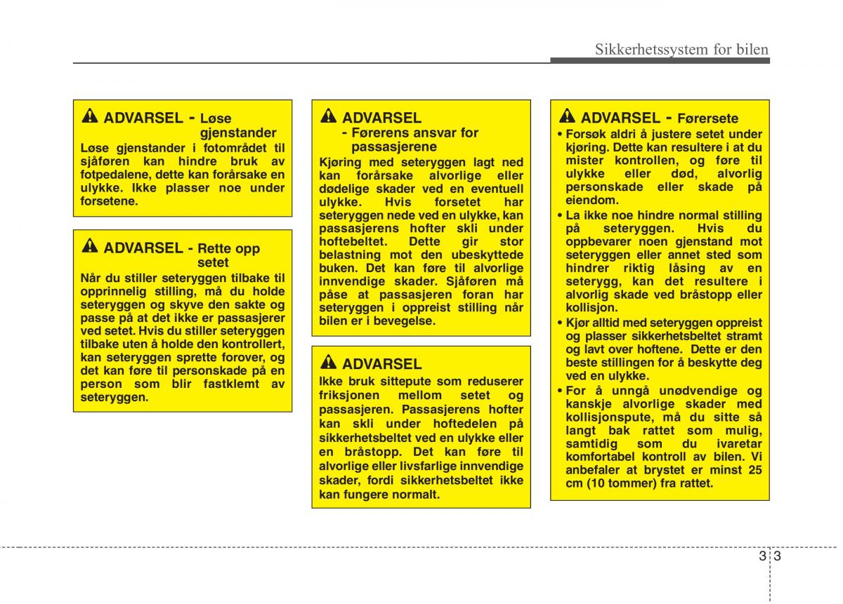 KIA Niro bruksanvisningen / page 34